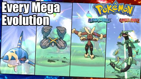 omega ruby all mega evolutions.